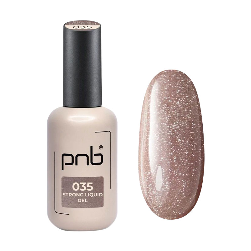 Гель для моделювання нігтів PNB UV/LED Strong Liquid Gel 035 Golden Latte, 17 мл